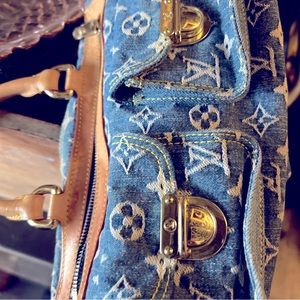 Super rare LOUIS VUITTON NeoSpeedy Monogram Denim Handbag